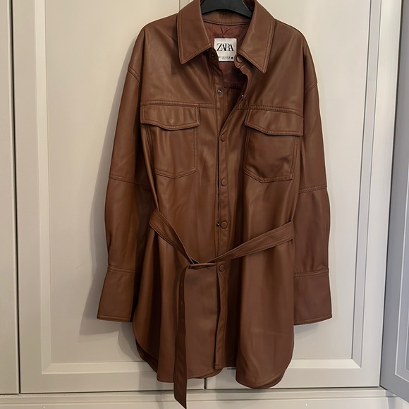 ZARA faux Lester over shirt/ coat- could also be worn as mid shirt/ short dress - Picture 1 of 3